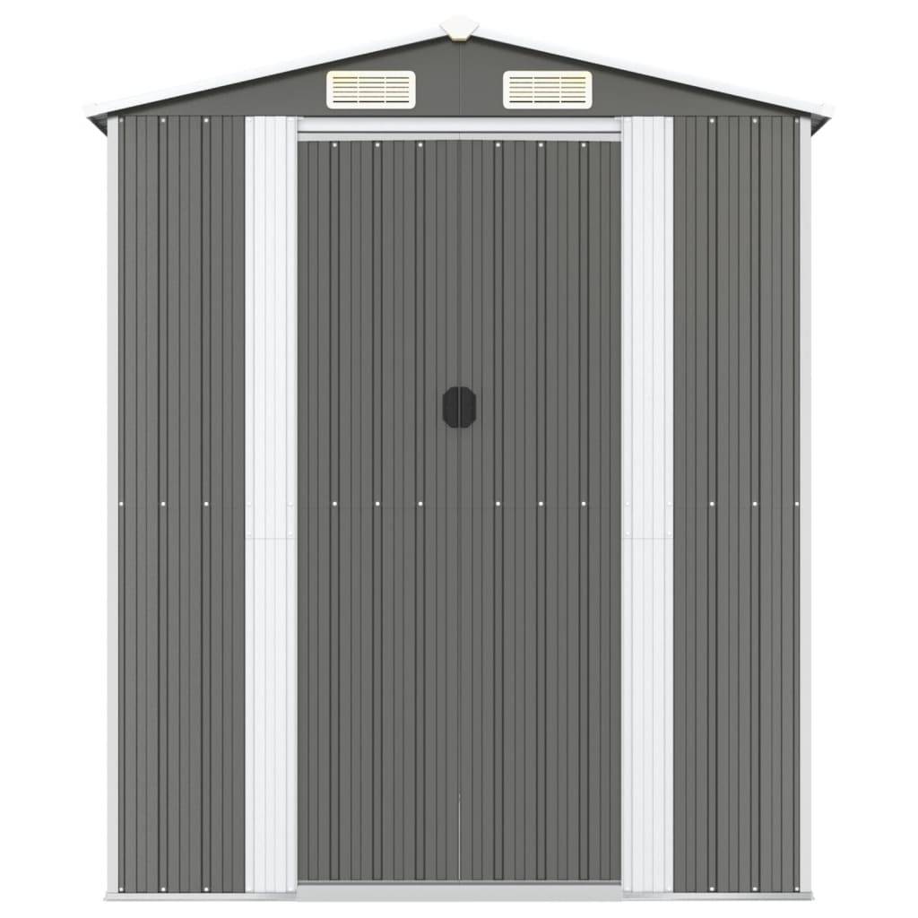 Vidaxl - Abri de jardin Gris clair 192x440x223 cm Métal galvanisé vidaXL 3147441 - Image 8