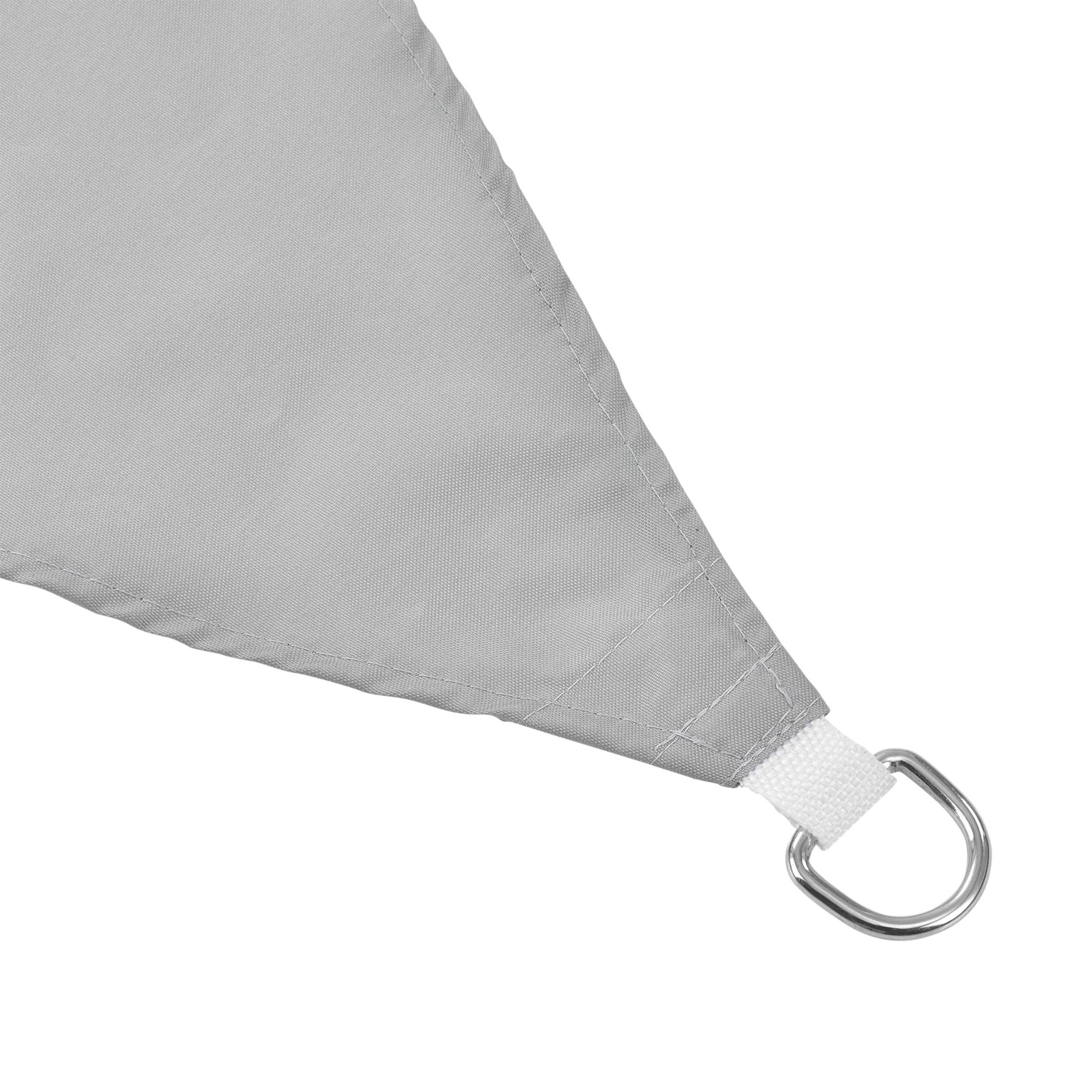 Voile d'Ombrage Patras Triangulaire Gris Clair 360 x 360 x 360 cm [en.casa] - Image 3