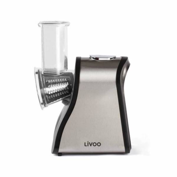 Livoo - Râpe électrique multifonctions LIVOO DOP192 - Noir et gris - 4 cônes interchangeables - Image 1