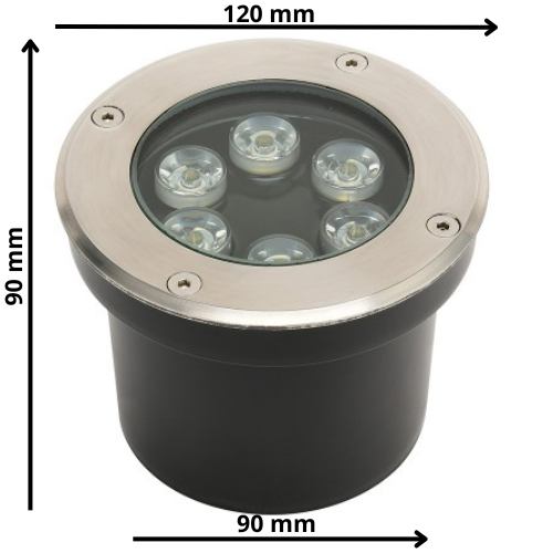 Lot de 5 Spots LED encastrables étanches 6W 600lm 4000K IP67 - Image 2