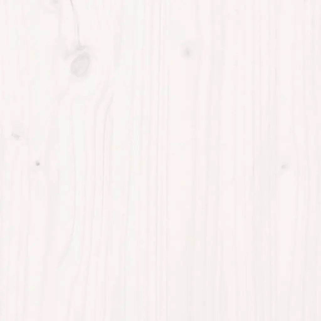 Support à plantes design rustique jardin 104,5 x 25 x 77,5 cm en bois massif blanc - Image 4