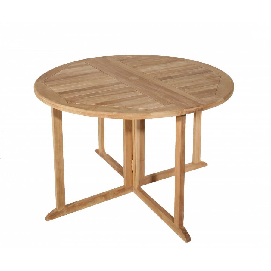 Macabane - MALO - SALON DE JARDIN 4 PERS. - 1 Table ronde 120x120cm et 4 chaises noires et grises - Image 3