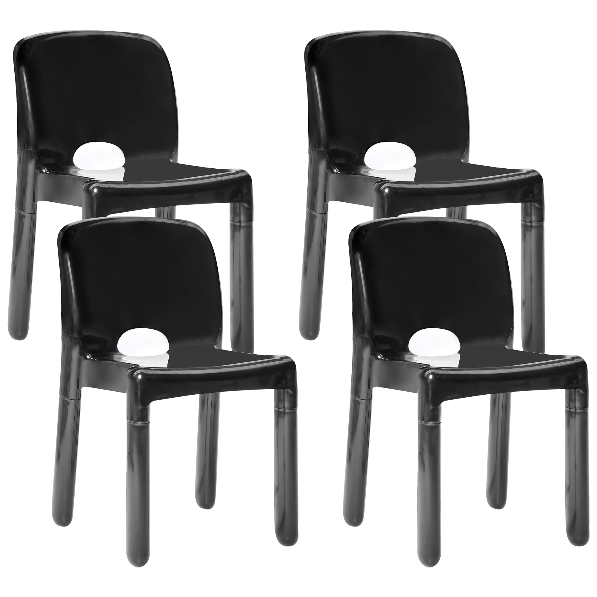 Beliani - Chaise de jardin Polypropylène Noir BETIM - 43x49x76- Beliani - Image 2