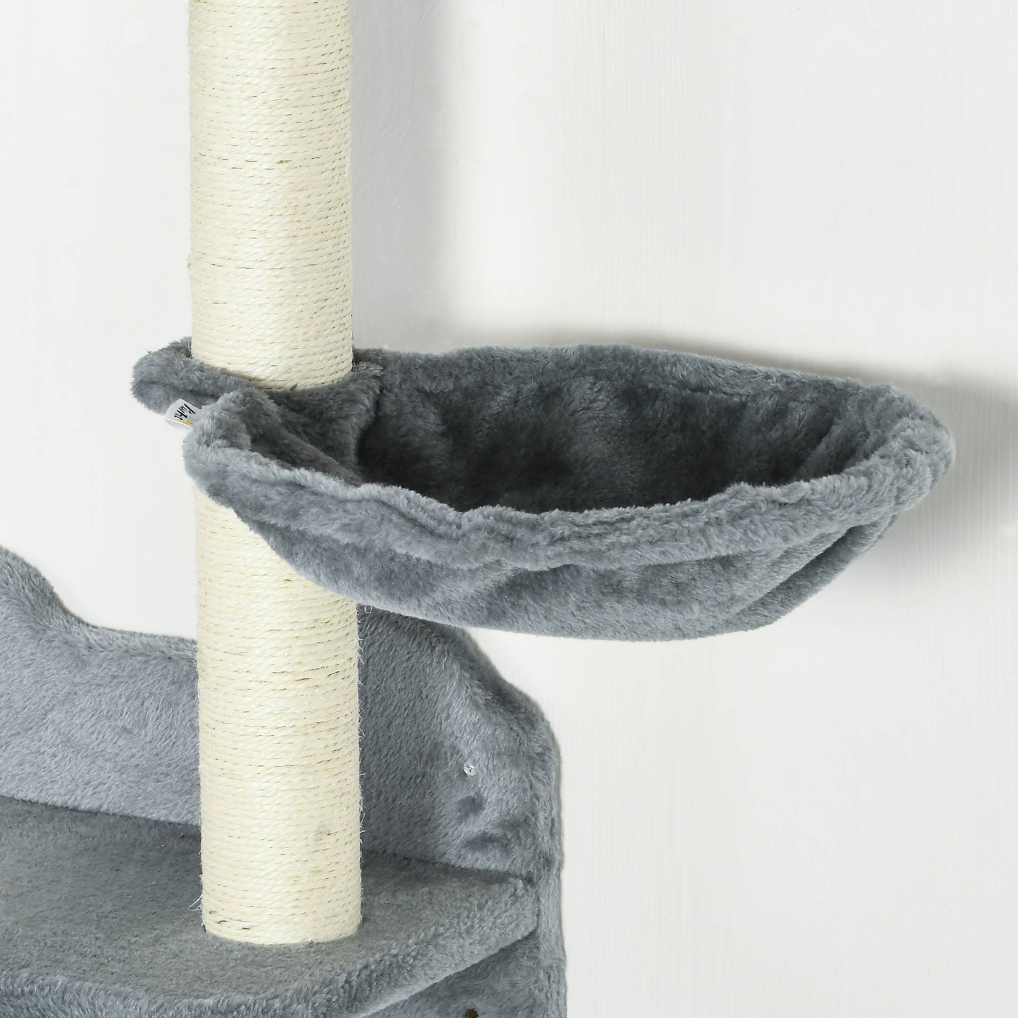Sans Marque - Marches escalade, mur, 4 pièces, griffoir, hamac, 40x28x73cm, Gris+blanc crème - Image 10