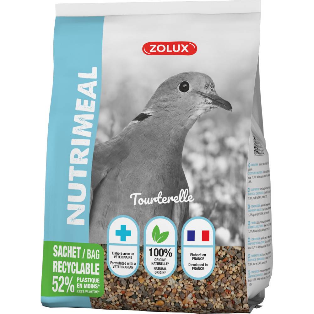 Zolux - zolux - Graines tourterelle nutrimeal 800g. - Image 2
