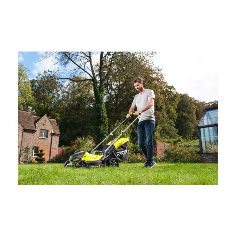 Ryobi - Pack RYOBI Tondeuse poussée 18V One+ OLM1833B - 1 Batterie 2.5Ah - 1 Chargeur rapide RC18120-125 - Image 2