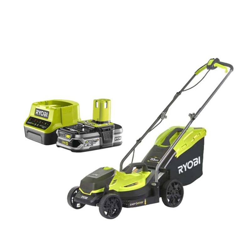 Ryobi - Pack RYOBI Tondeuse poussée 18V One+ OLM1833B - 1 Batterie 2.5Ah - 1 Chargeur rapide RC18120-125 - Image 1