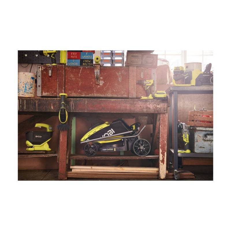 Ryobi - Pack RYOBI Tondeuse poussée 18V One+ OLM1833B - 1 Batterie 2.5Ah - 1 Chargeur rapide RC18120-125 - Image 8
