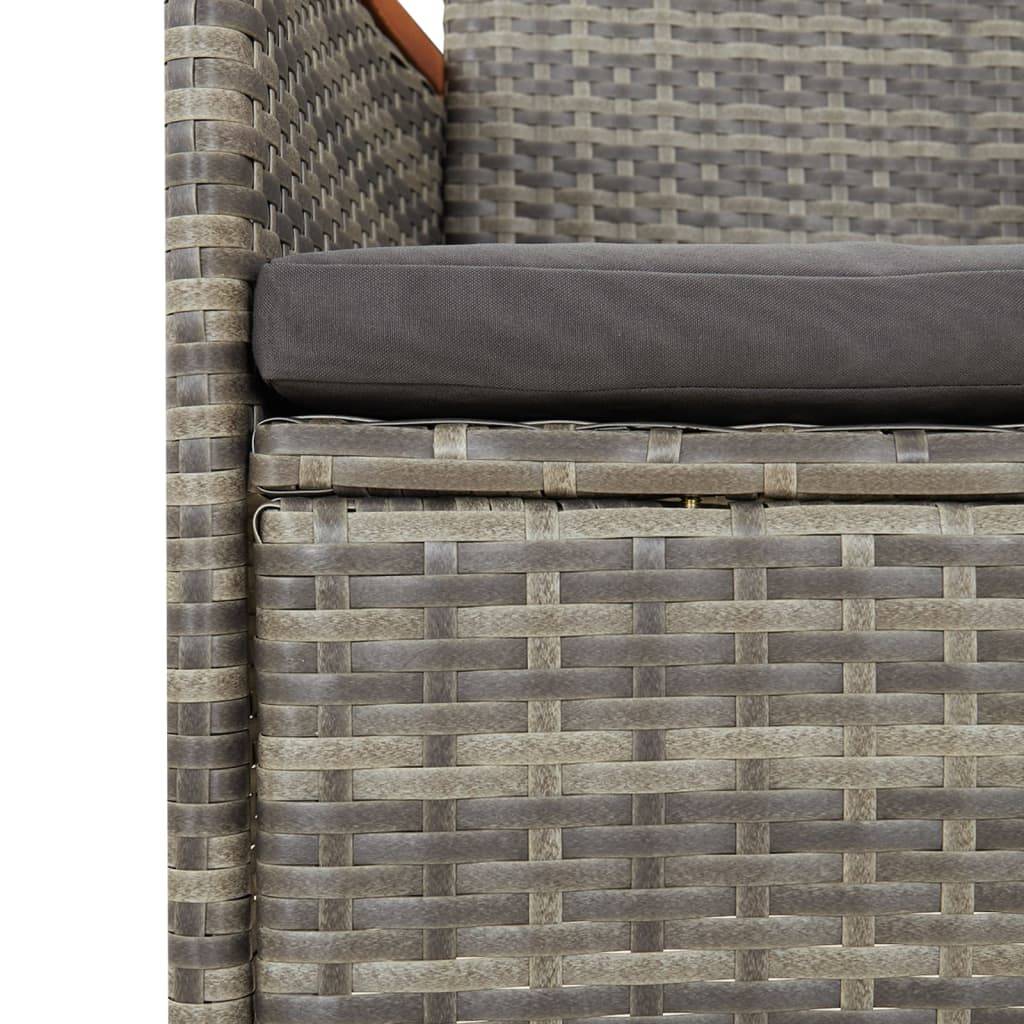 Vidaxl - Chaises de jardin inclinables coussins lot de 2 Résine tressée vidaXL 319530 - Image 4