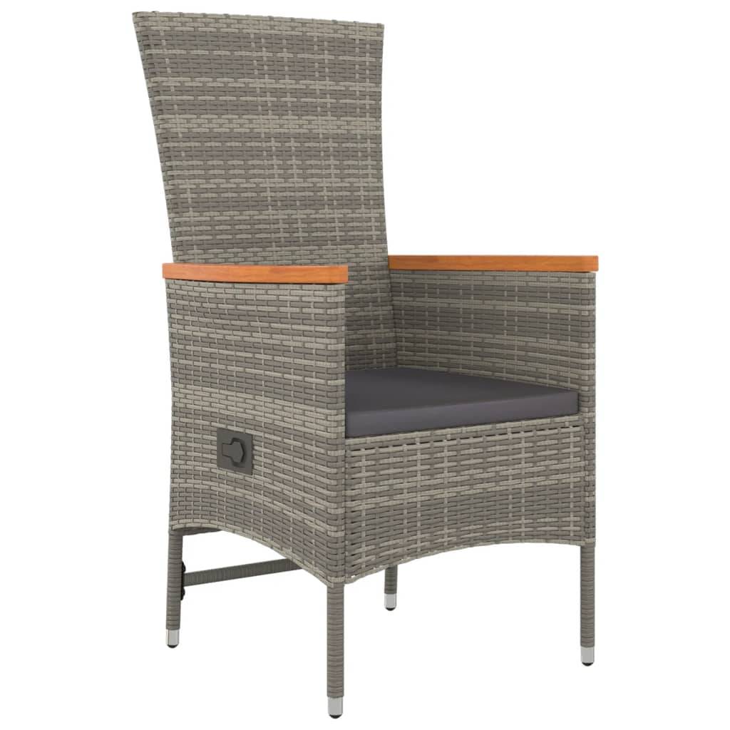 Vidaxl - Chaises de jardin inclinables coussins lot de 2 Résine tressée vidaXL 319530 - Image 9