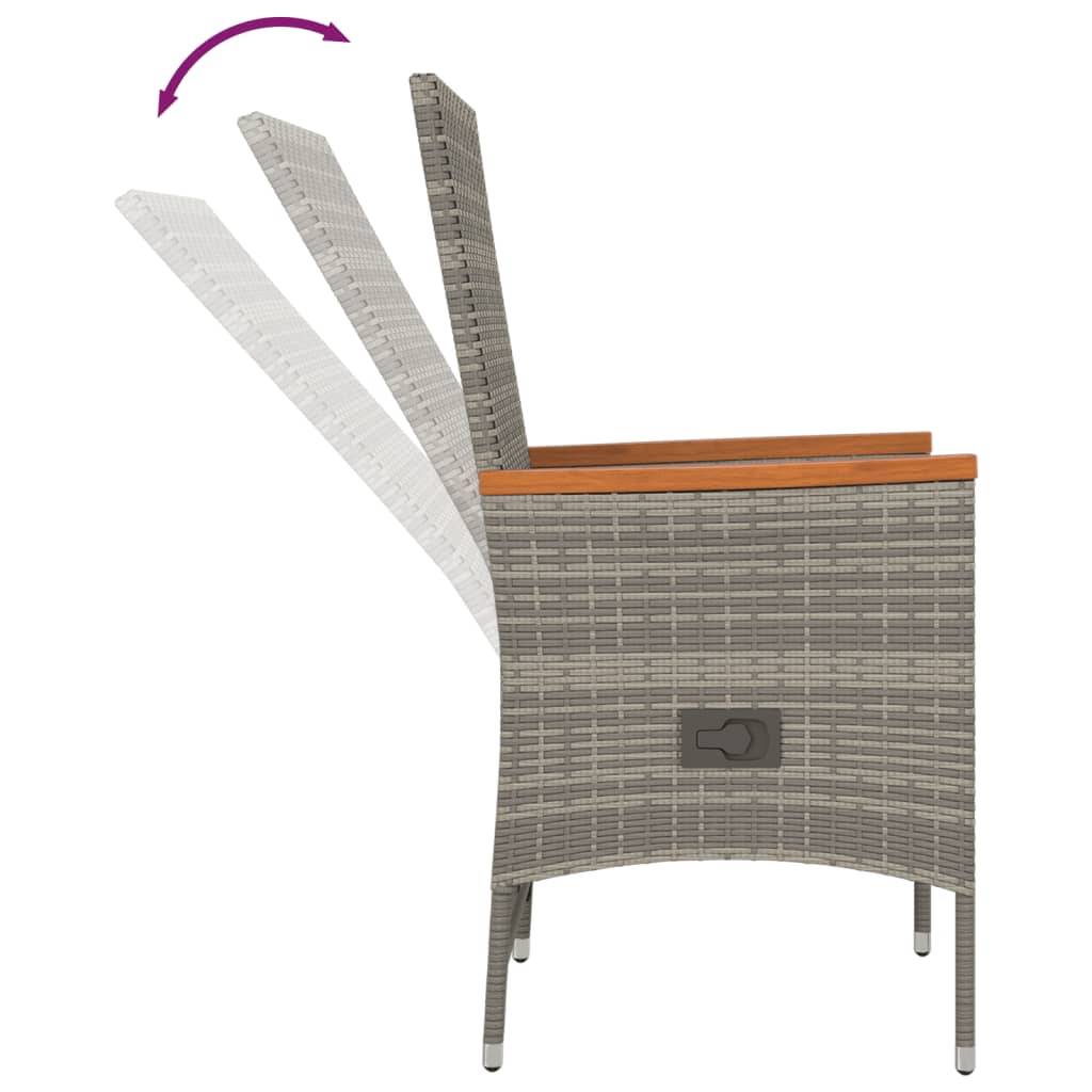 Vidaxl - Chaises de jardin inclinables coussins lot de 2 Résine tressée vidaXL 319530 - Image 8