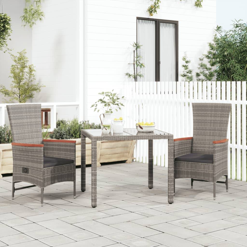 Vidaxl - Chaises de jardin inclinables coussins lot de 2 Résine tressée vidaXL 319530 - Image 1