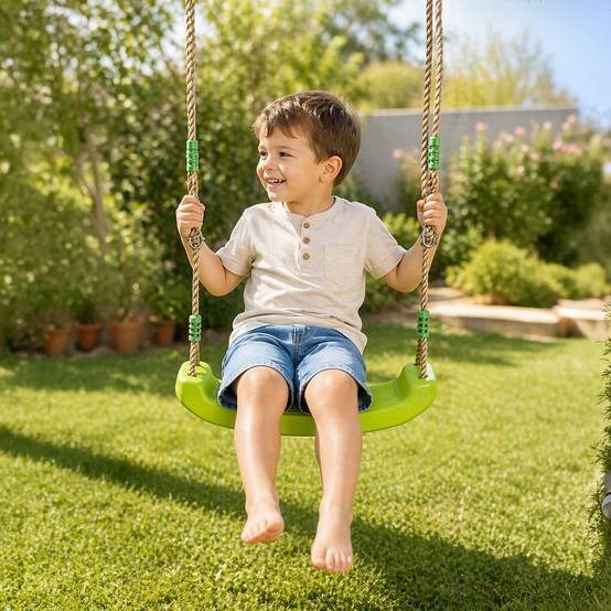Balançoire soufflée verte pour portique 1,90 / 2,50 m 426 Trigano Jardin - Image 2