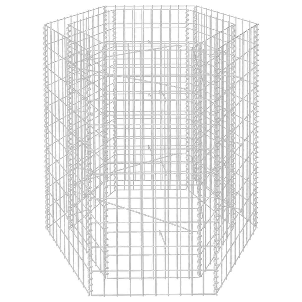 Vidaxl - Lit surélevé à gabion hexagonale 100x90x100 cm vidaXL 142533 - Image 2