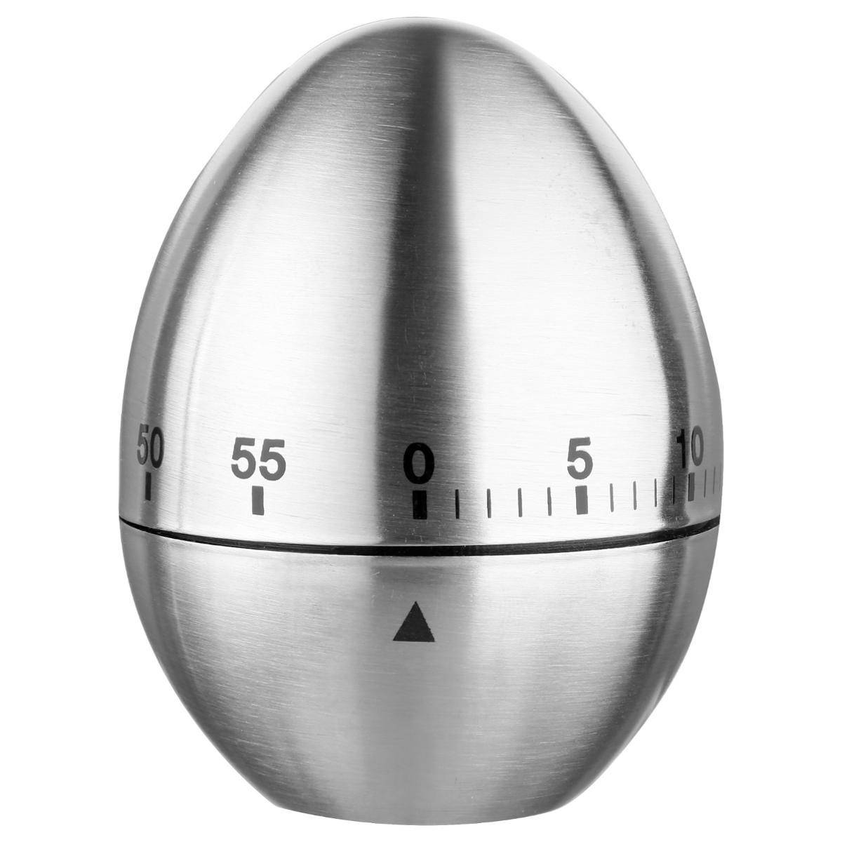 Minuteur Inox "Œuf" 8cm Argent
