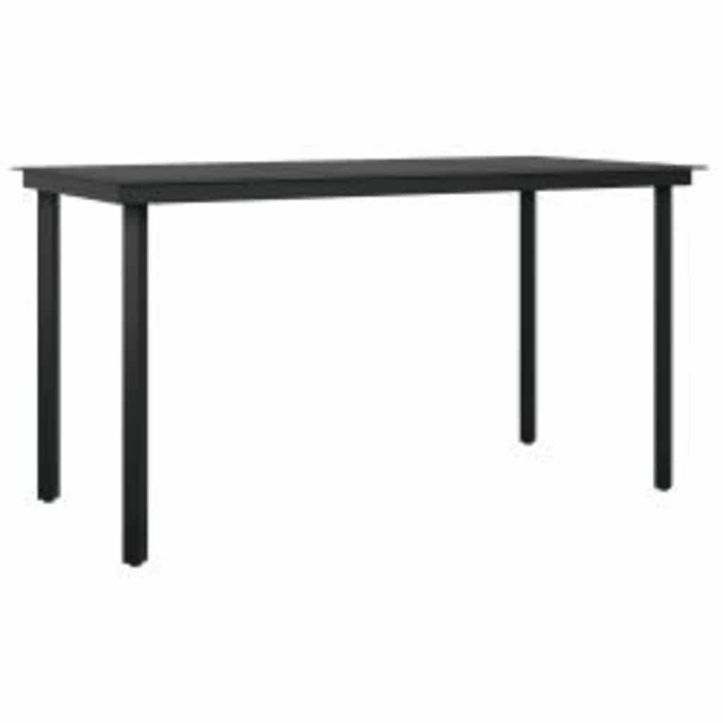Vidaxl - Ensemble à manger de jardin et coussins 5 pcs-Salons de jardin noir rotin verre 678089 - Image 5