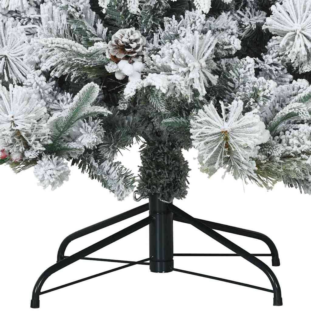 ComfortXL - Sapin de Noël artificiel enneigé avec décorations pour salon Blanc 180 cm – ComfortXL Outdoor Living - Image 6