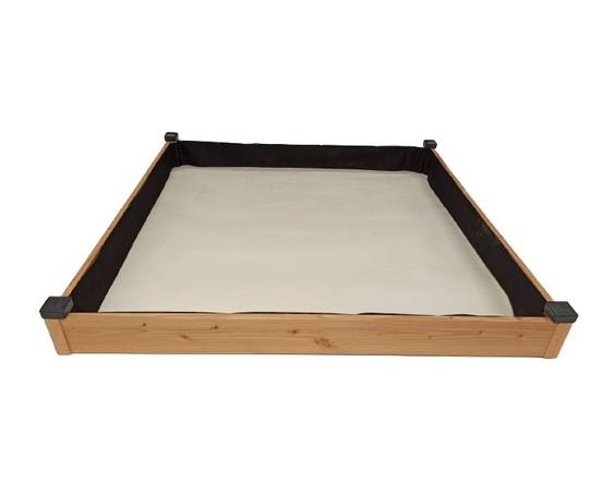 Mon Petit Potager - Carre potager en bois Douglas PREMIUM GM 126 x 126 x H14 cm - Epaisseur 19mm - mon PETIT POTAGER - Image 1