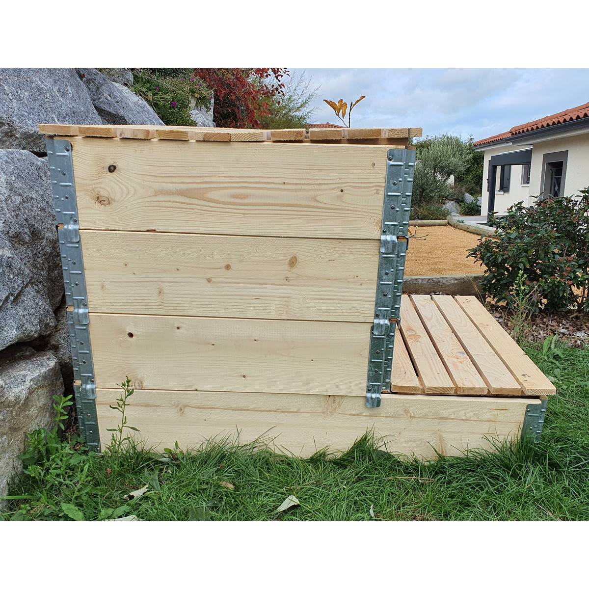 Multitanks - Composteur évolutif en bois naturel de 570 litres - Image 4