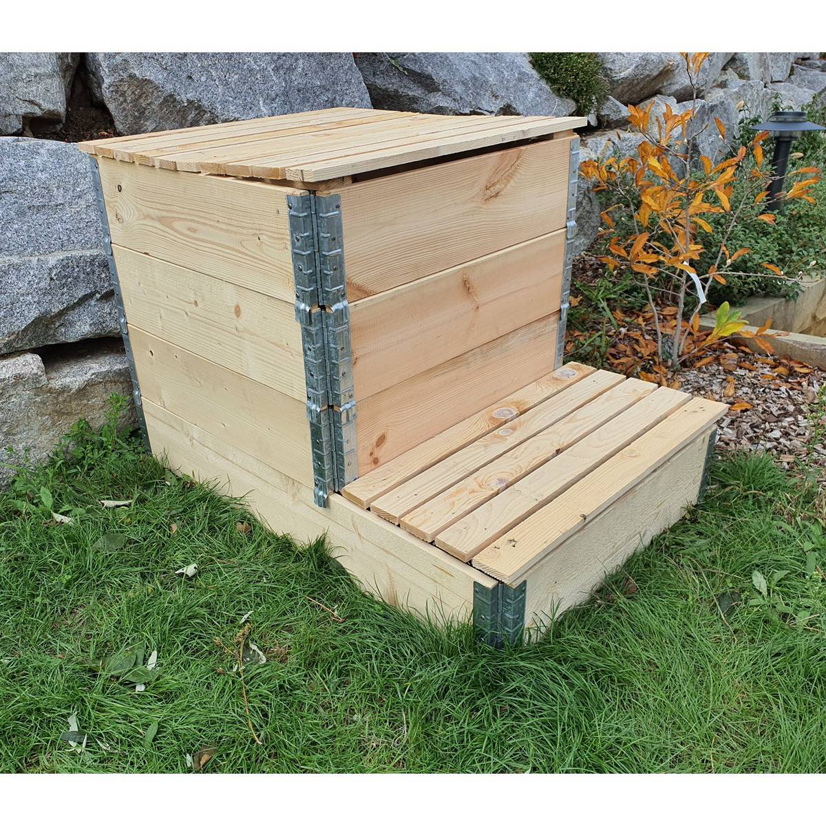 Multitanks - Composteur évolutif en bois naturel de 570 litres - Image 1