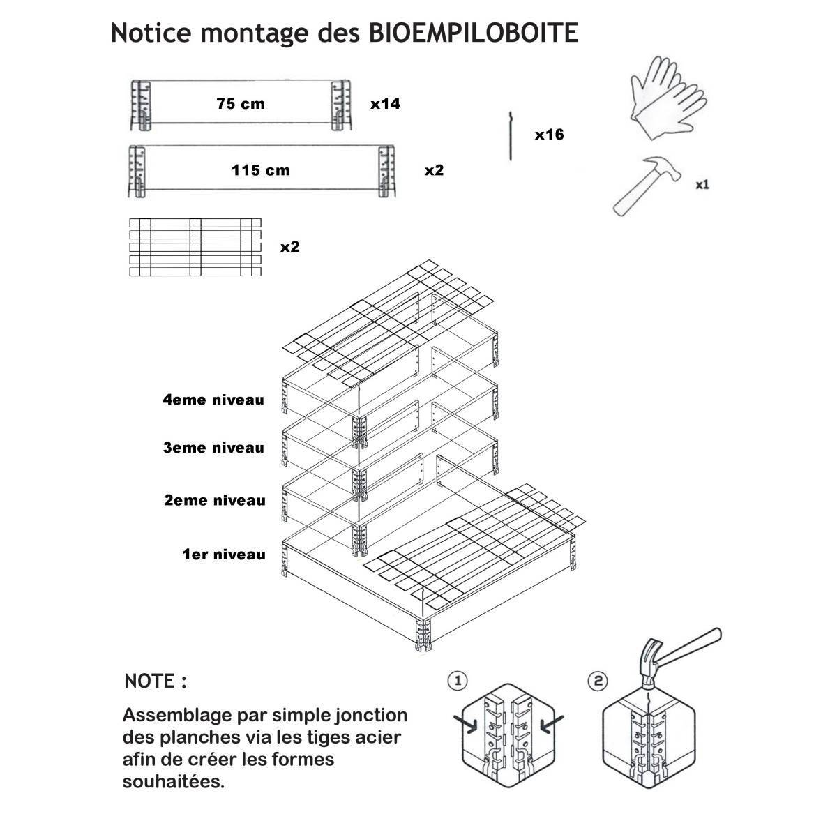 Multitanks - Composteur évolutif en bois naturel de 570 litres - Image 5