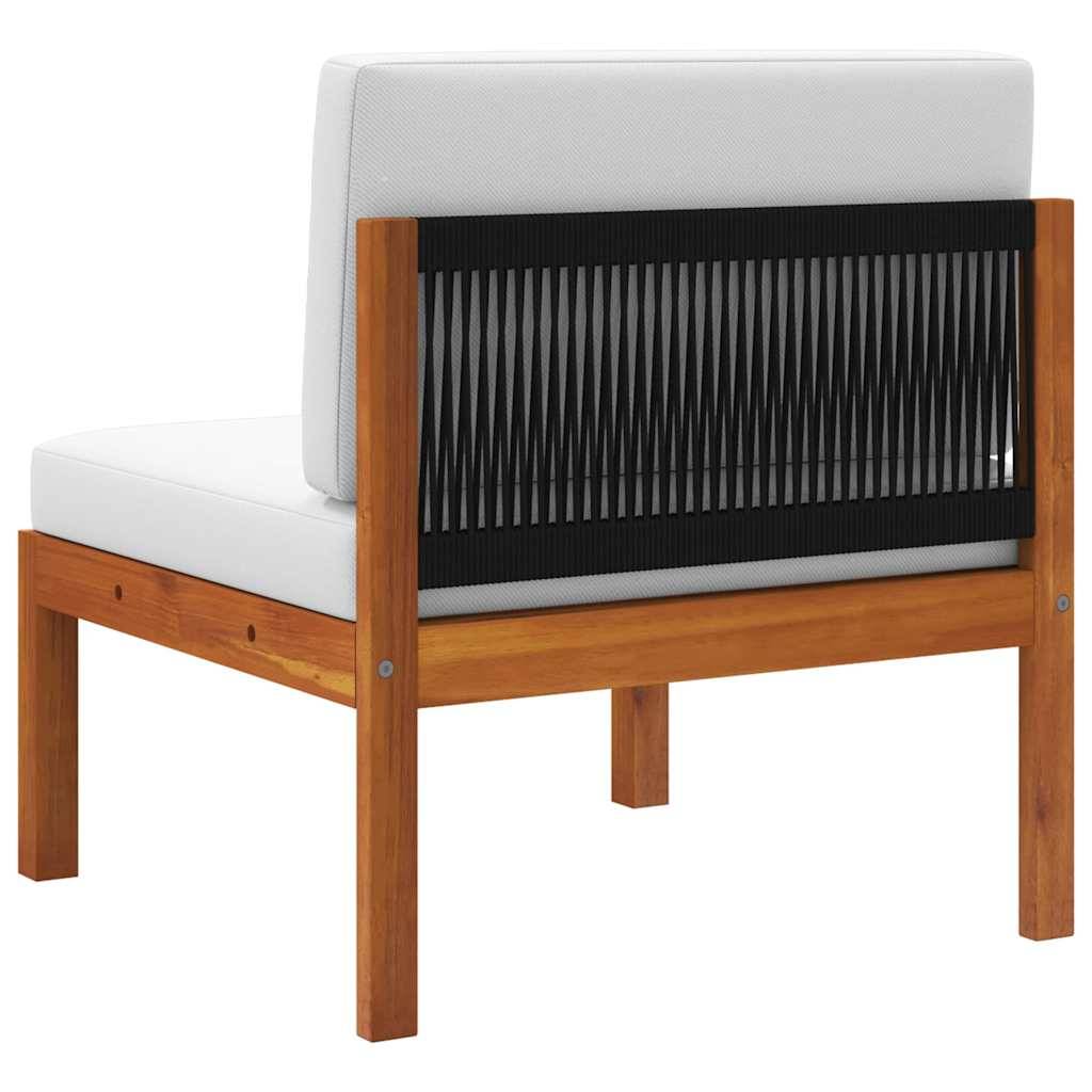 ComfortXL - Petit salon de jardin 2 pièces Bois d'Acacia et Corde pour Balcon ou Terrasse Crème – ComfortXL Outdoor Living - Image 10