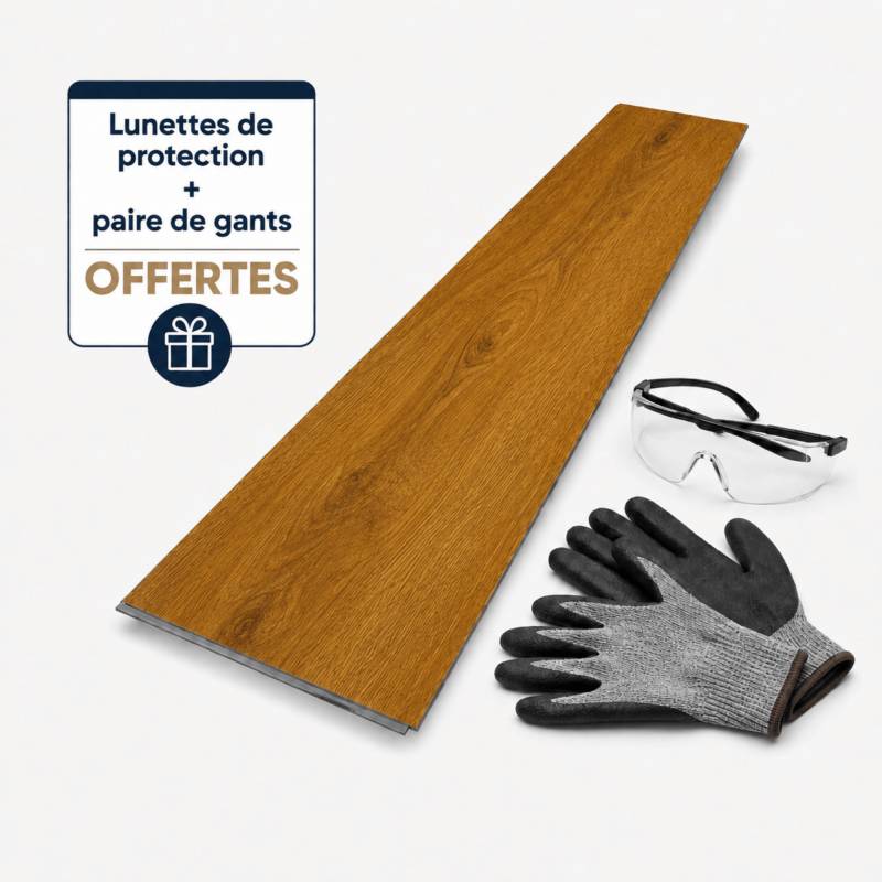 Sol vinyle SPC clipsable 50,7 m² Séquoia - Sous couche intégrée, usure 0,5 mm - Coloris - Séquoia - Image 2