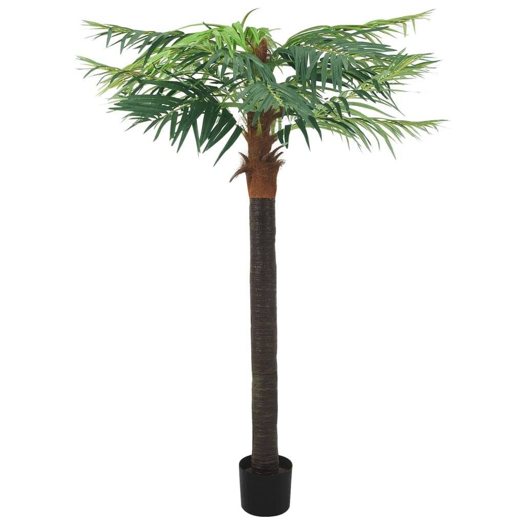 Palmier Phoenix artificiel bois et plastique vert 80 x 80 x 215 cm - PANGIVO - Image 1