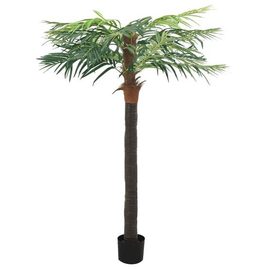 Palmier Phoenix artificiel bois et plastique vert 80 x 80 x 215 cm - PANGIVO - Image 2