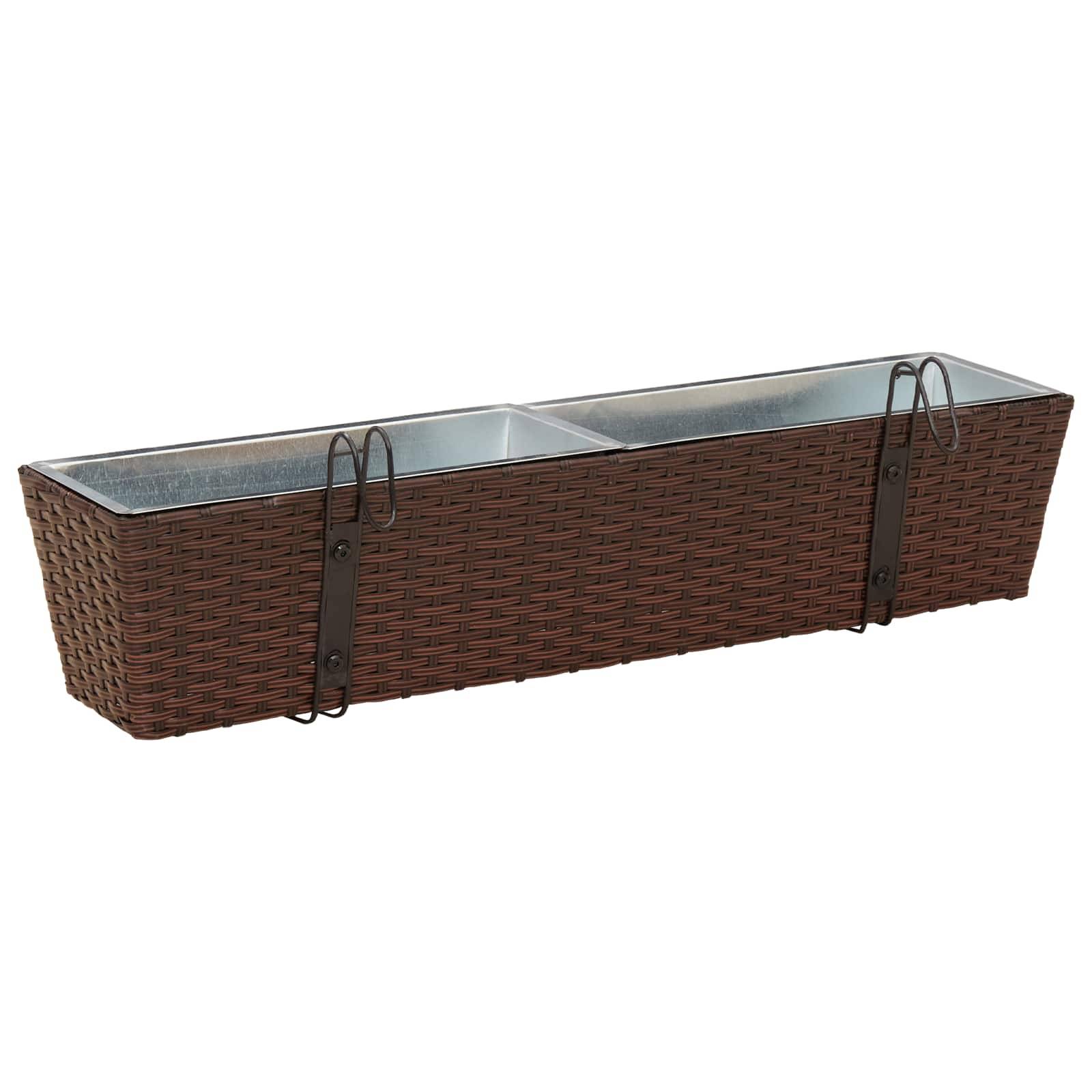 Prolenta Premium - Jardinière métal marron  80 x 17 x 17 cm  - Prolenta premium p357.8 - Image 7