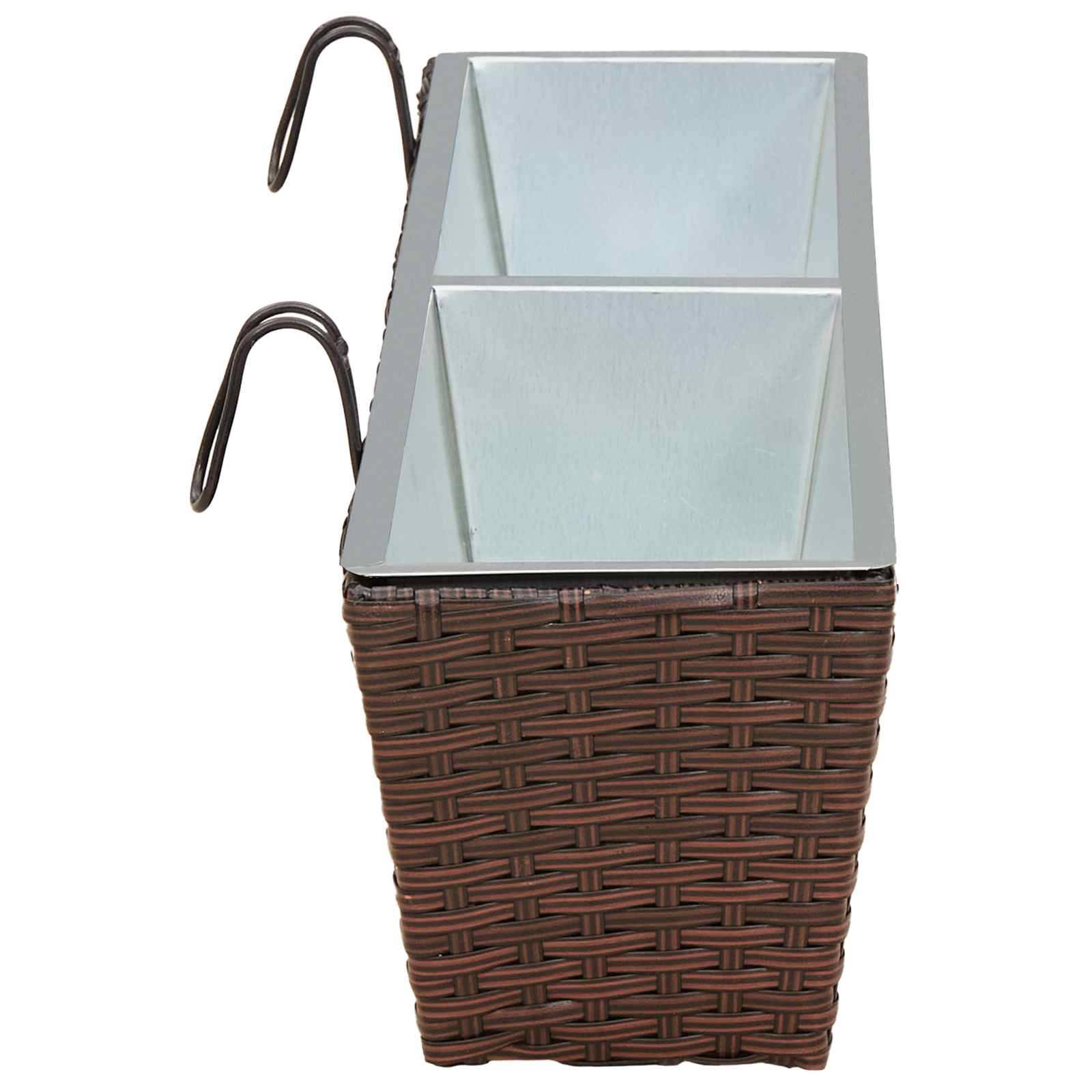 Prolenta Premium - Jardinière métal marron  80 x 17 x 17 cm  - Prolenta premium p357.8 - Image 6