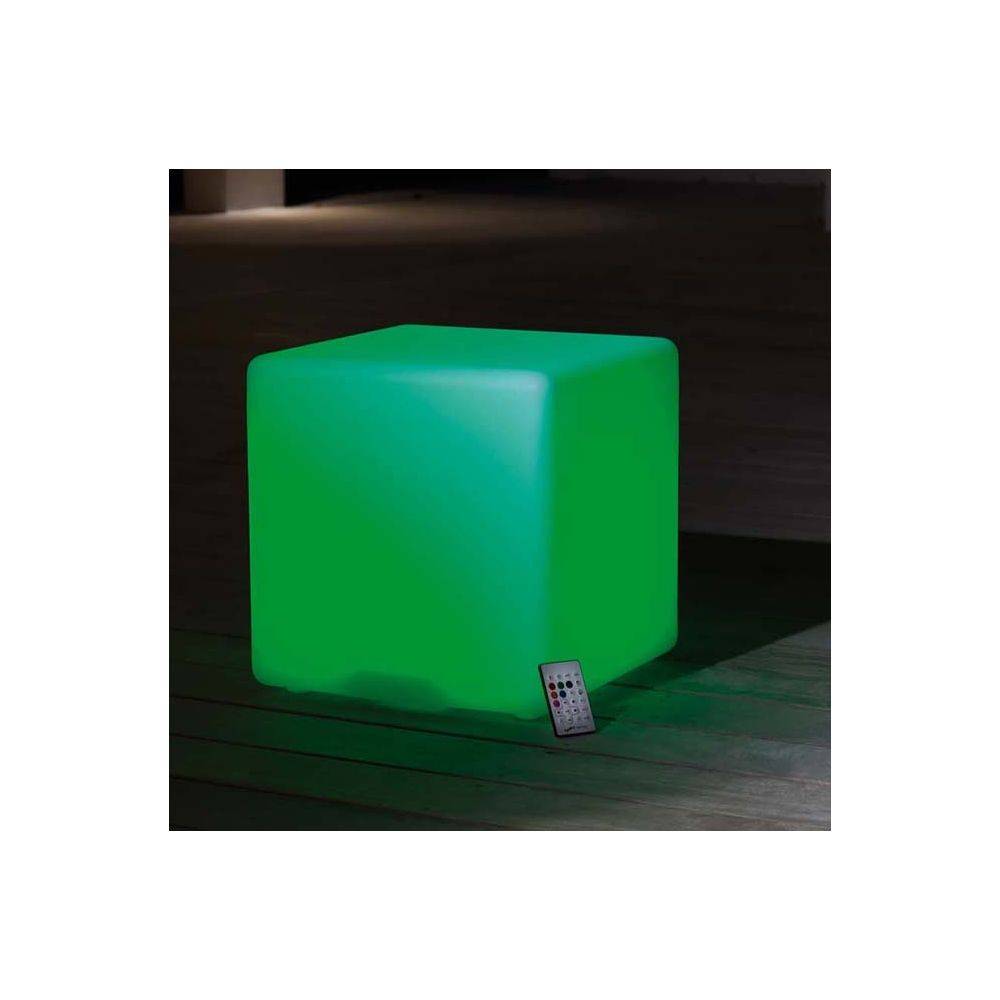 Proloisirs - Cube tabouret led et haut parleur 40 cm - Image 2