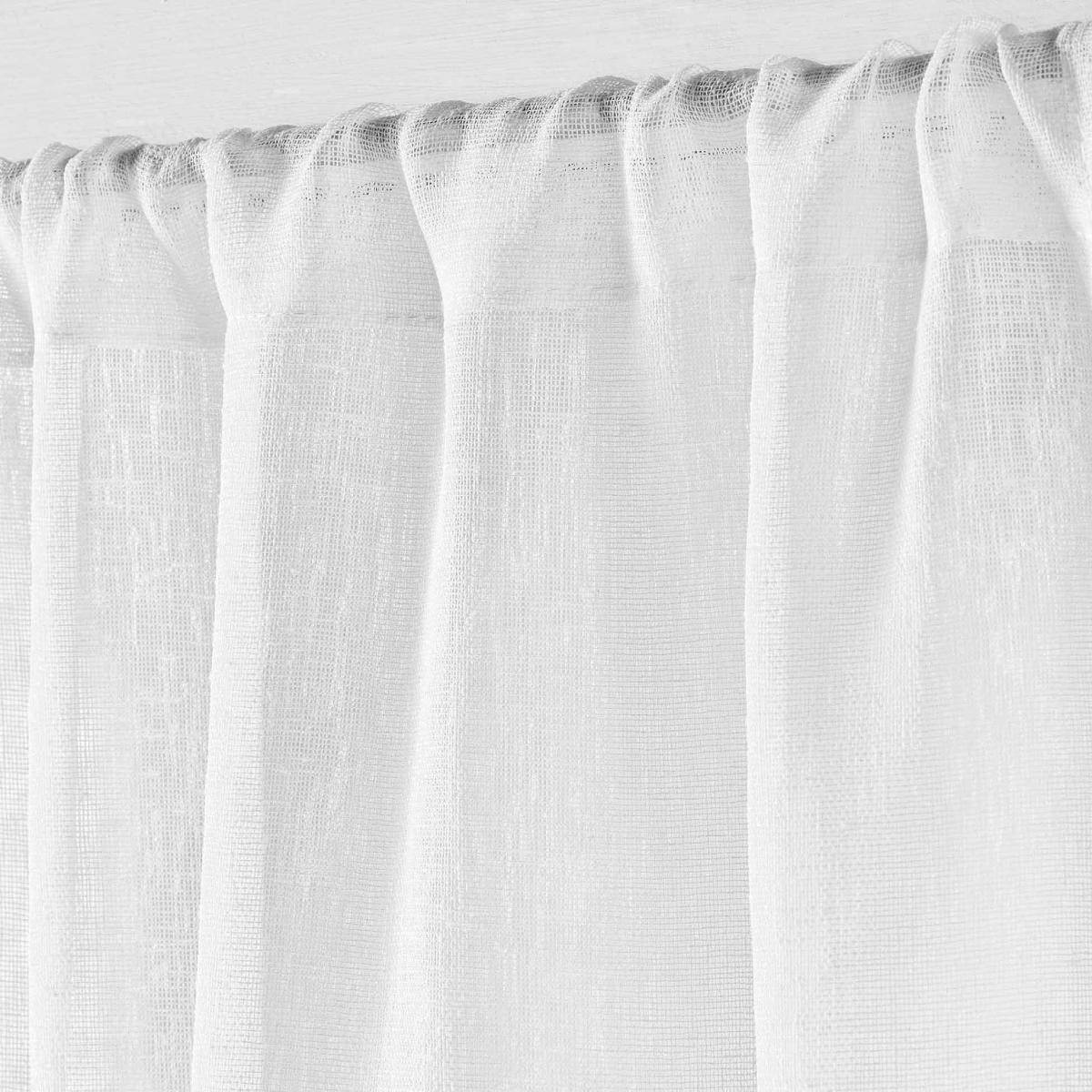 Paire de Voilage Passe-Tringle "Carlin" 70x200cm Naturel - Image 2
