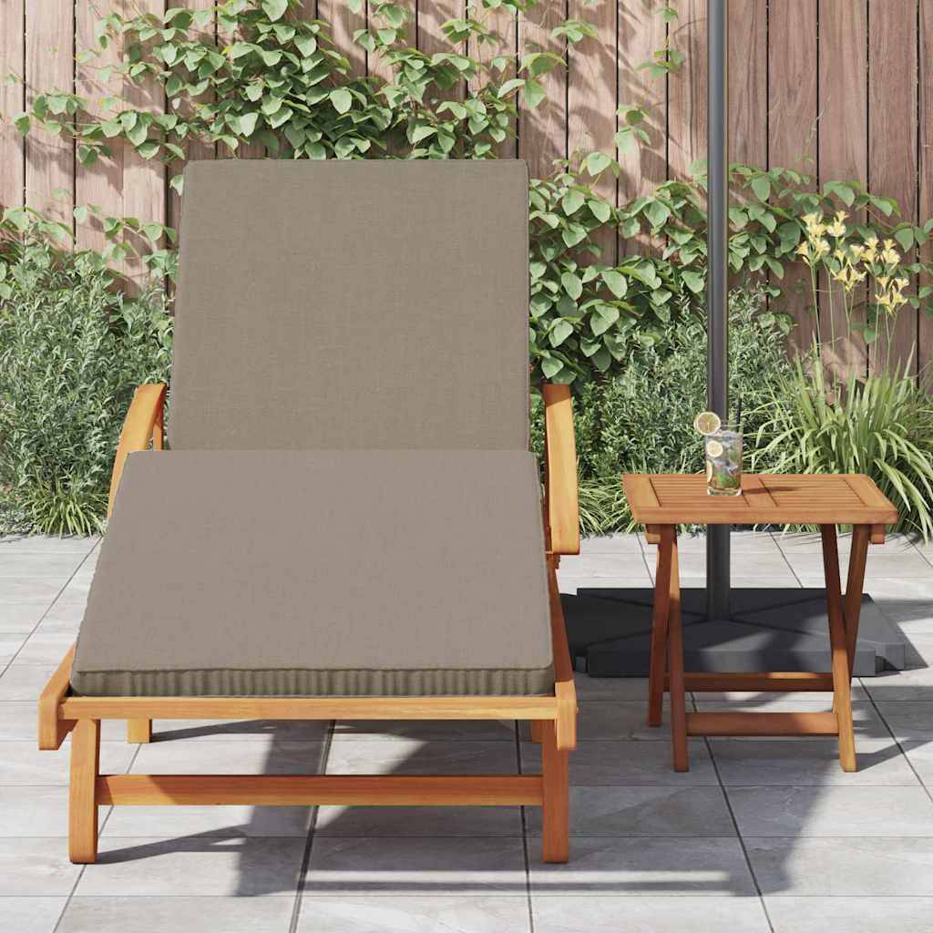 PANGIVO - Transat bois d'acacia massif taupe 200 x 67 x 84 cm - PANGIVO - Image 3