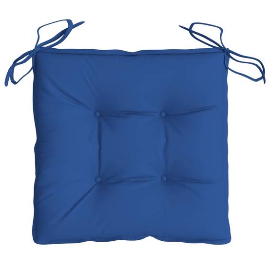 Coussins de chaise lot de 6 tissu oxford bleu 40 x 40 x 7 cm - PANGIVO - Image 6