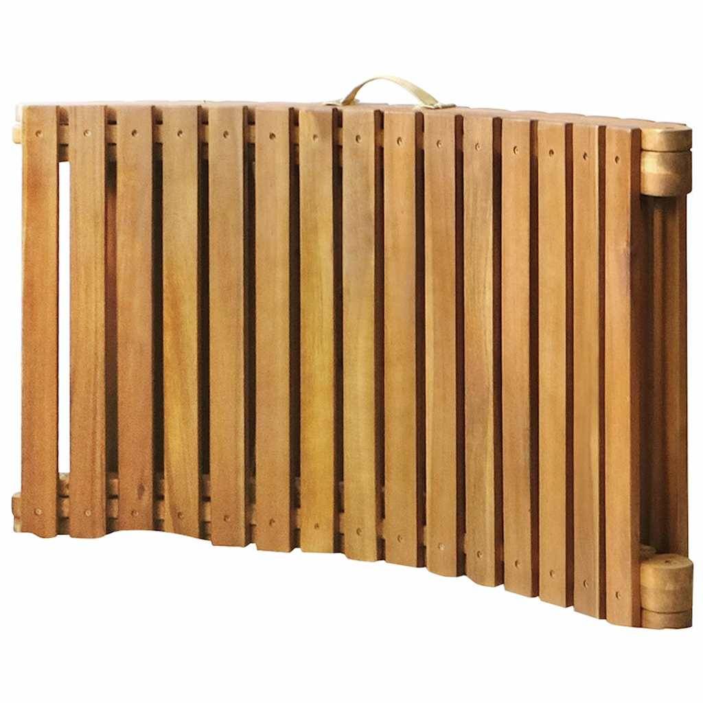 PANGIVO - Chaise longue de jardin bois acacia avec coussin 184 x 55 x 64 cm, Crème - PANGIVO - Image 4