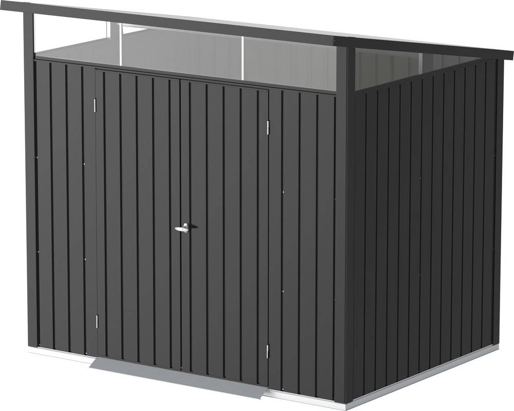 Duramax - Abri de jardin métal MODERN - 4,45m² - Mono pente - Anthracite - Duramax