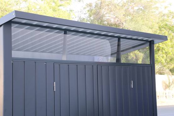 Duramax - Abri de jardin métal MODERN - 4,45m² - Mono pente - Anthracite - Duramax - Image 4