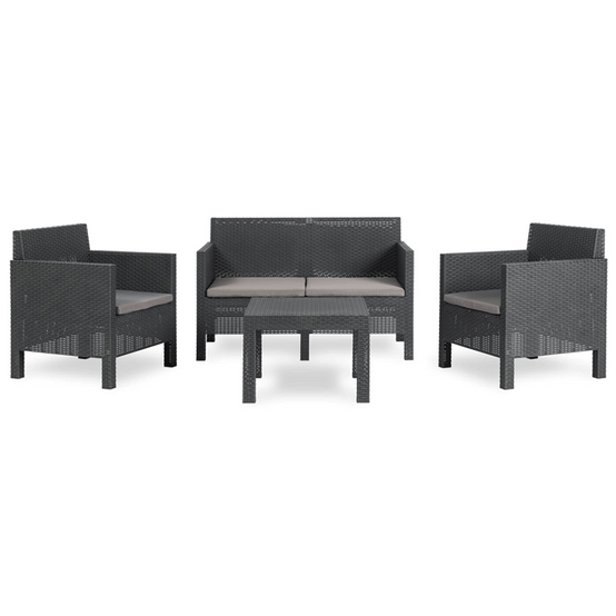 Ensemble 4 places PENELOPE - Noir anthracite - Image 2