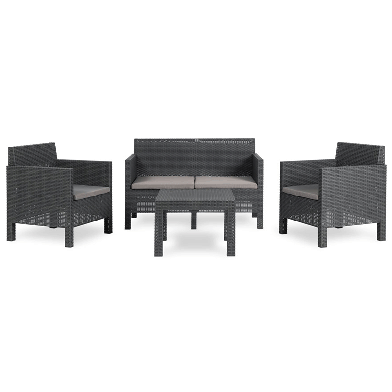 Ensemble 4 places PENELOPE - Noir anthracite - Image 2