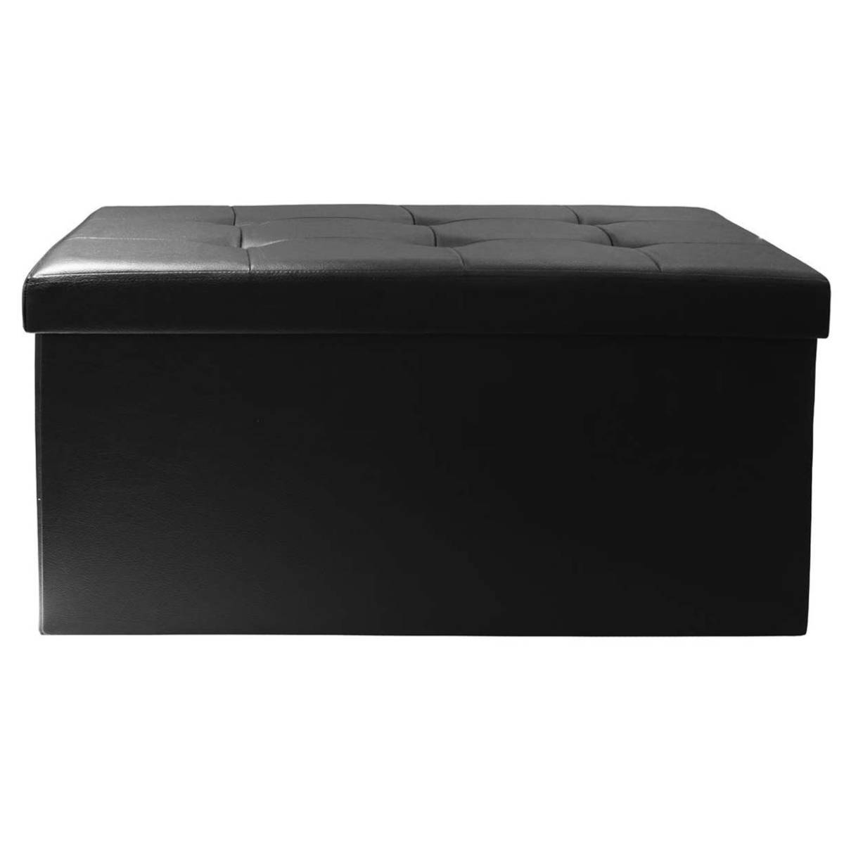 The Home Deco Factory - Banc coffre de rangement en polyuréthane Zoé - Image 1