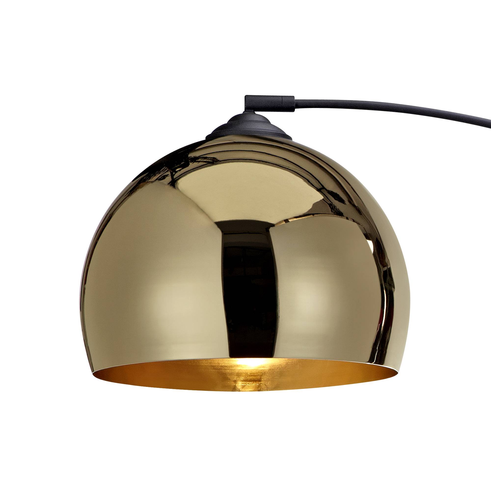 Teamson Home - Lampadaire courbé en métal doré avec abat-jour cloche Teamson Home - Image 4