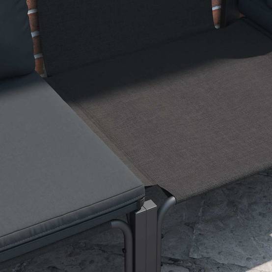 Salon de Jardin XXL Complet Acier 14 Pièces Modulaires Table Incluse Terrasse Gris – ComfortXL Outdoor Living - Image 6