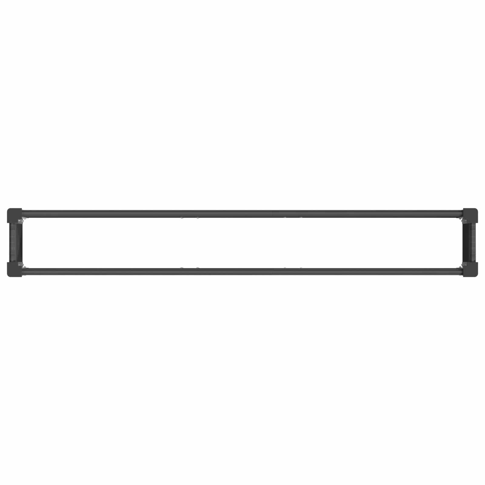 Longue jardinière surélevée WPC aluminium jardin culture 200x36cm gris - ComfortXL Outdoor Living - Image 5