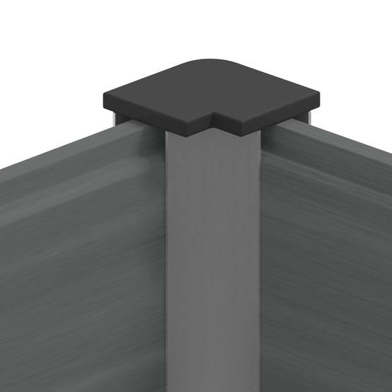 Longue jardinière surélevée WPC aluminium jardin culture 200x36cm gris - ComfortXL Outdoor Living - Image 6