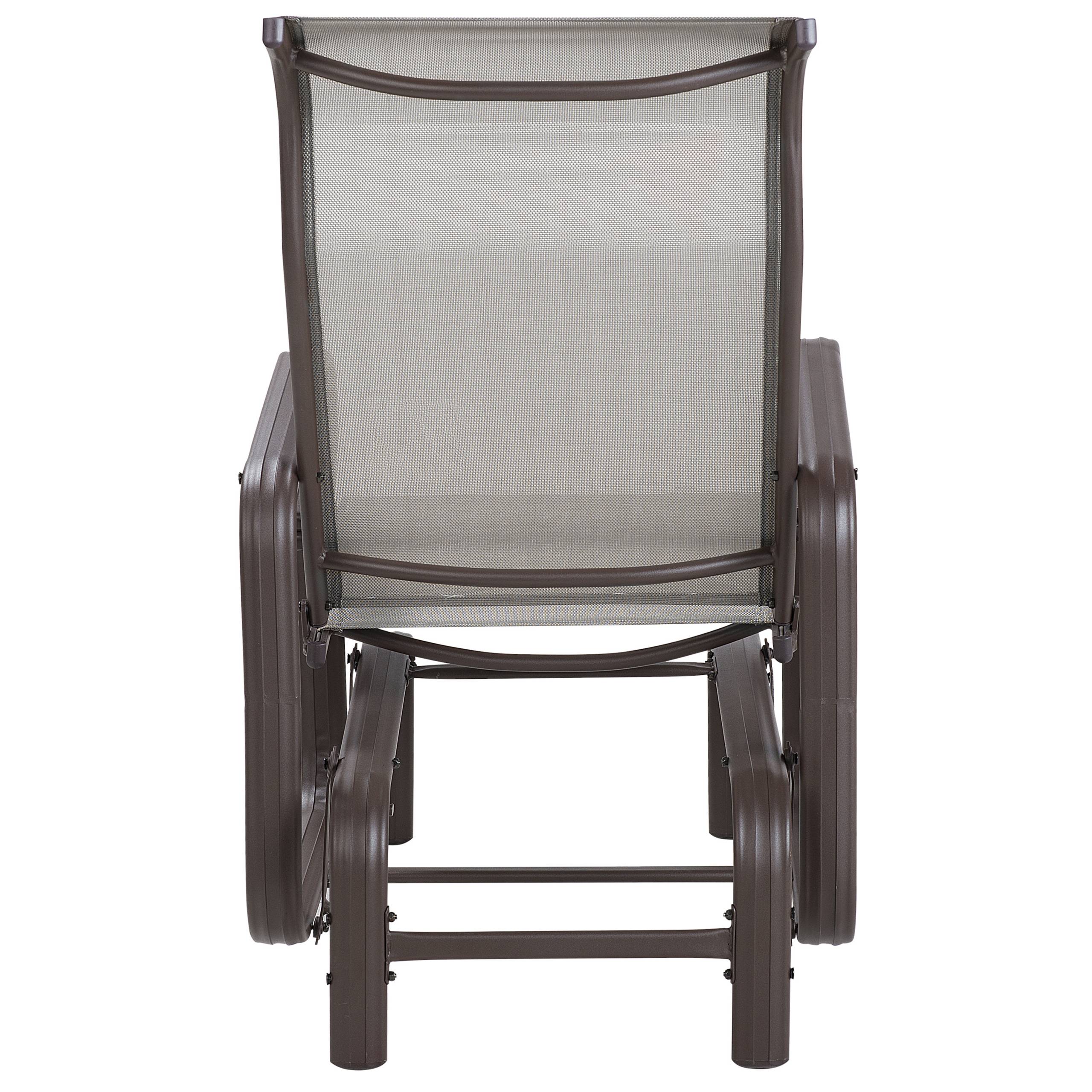 Beliani - Fauteuil Aluminium Marron/gris BORGIO - Beliani - Image 6