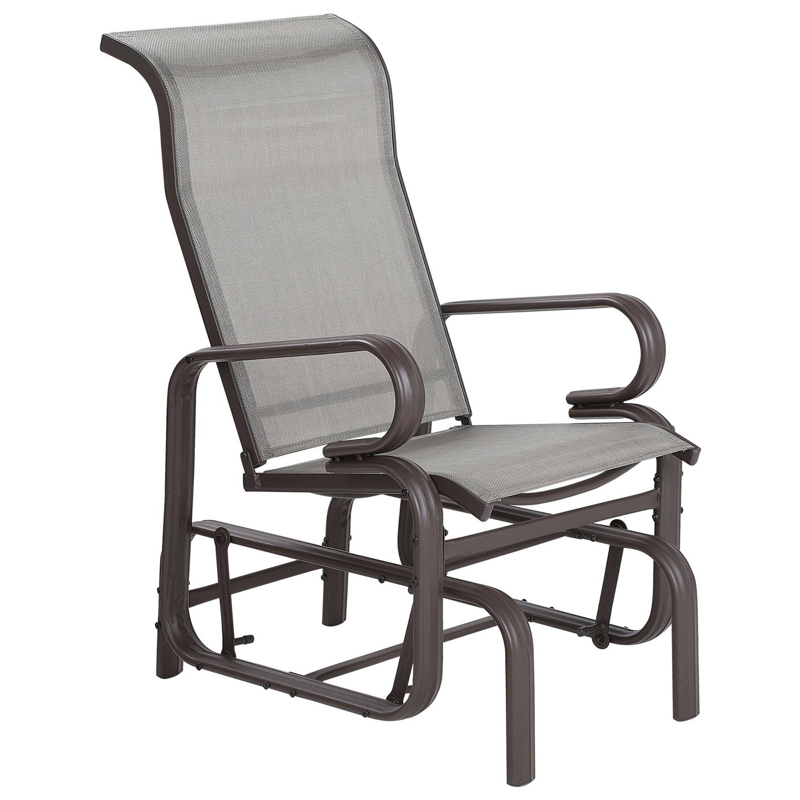 Beliani - Fauteuil Aluminium Marron/gris BORGIO - Beliani - Image 2