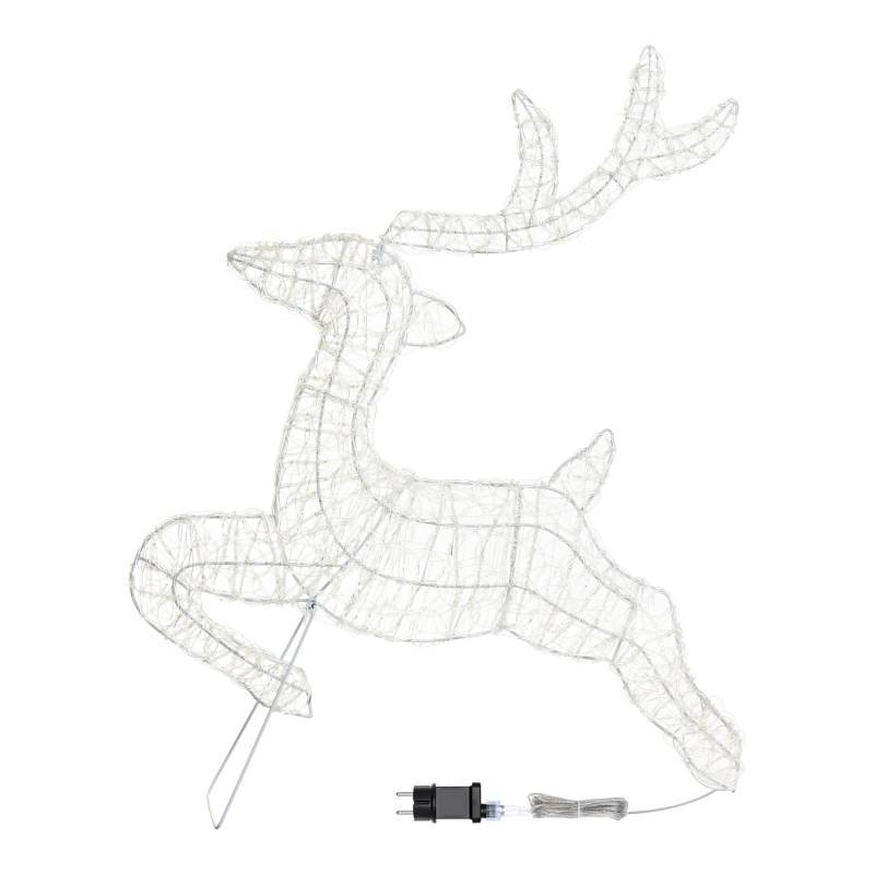Lotti - Renne lumineux 2D Acrylique au Galop H80cm 200 Led blanc froid fixe 31V Lotti - Image 4
