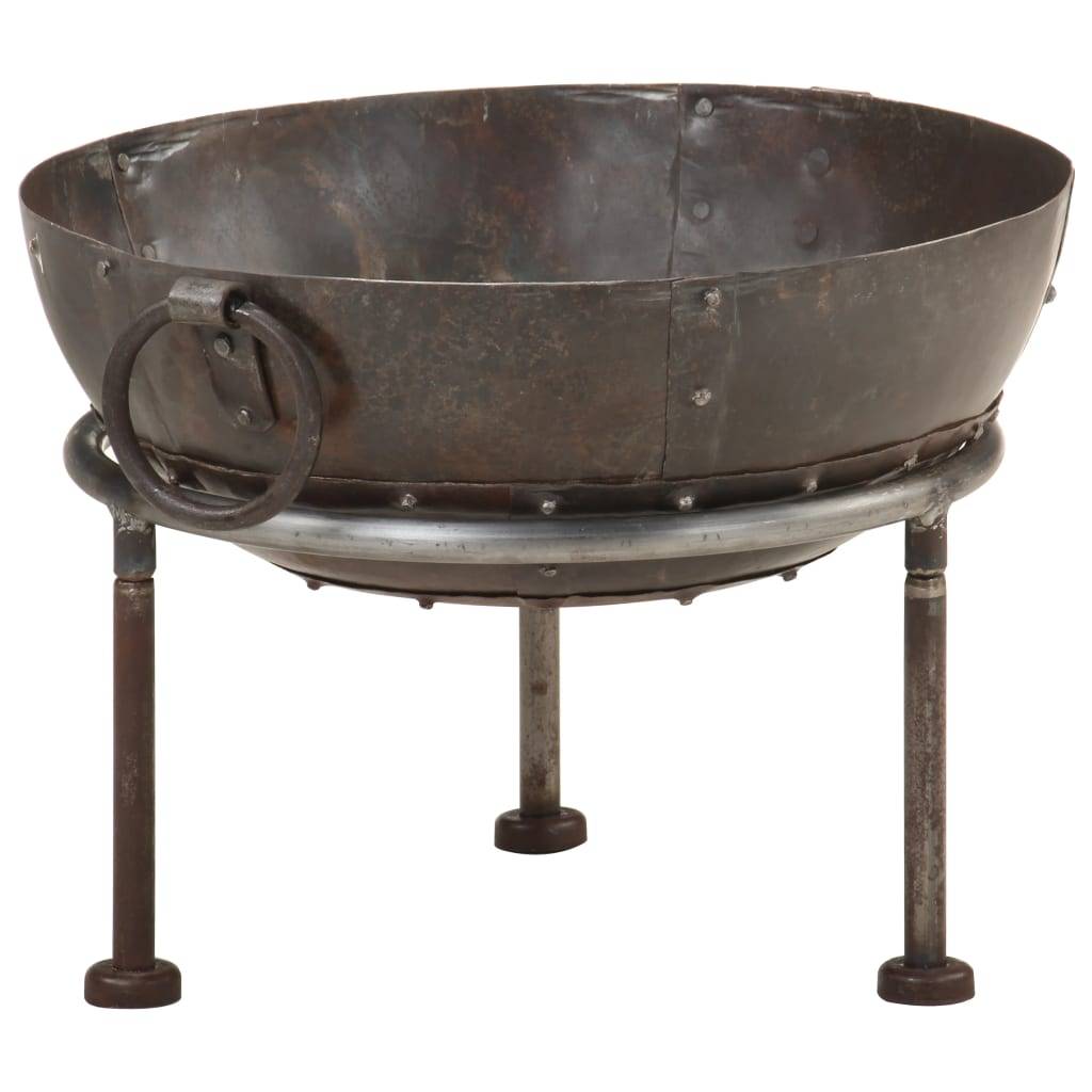 ComfortXL - Brasero Foyer de Jardin en Fer Style Rustique Aspect Rouillé Ø 40 cm Brun – ComfortXL Outdoor Living - Image 5