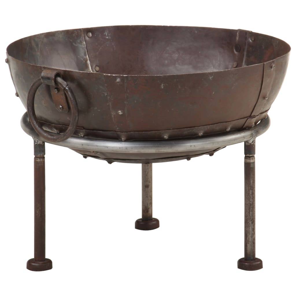 ComfortXL - Brasero Foyer de Jardin en Fer Style Rustique Aspect Rouillé Ø 40 cm Brun – ComfortXL Outdoor Living - Image 6